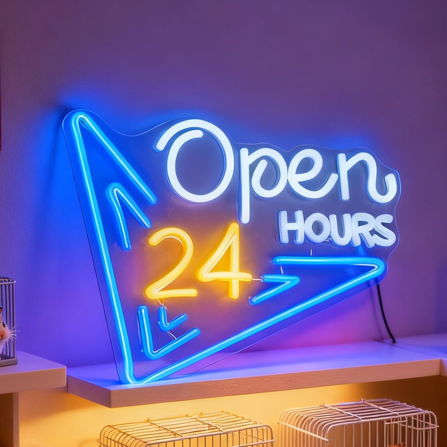 Decor Lighting Opening Hours - ﻿ 24시간 오픈 네온 사인 USB