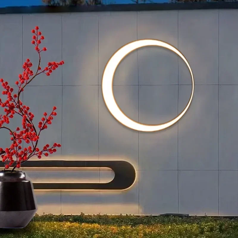 Lighting Decoration On Wall - 현대 야외 방수 문 벽 램프