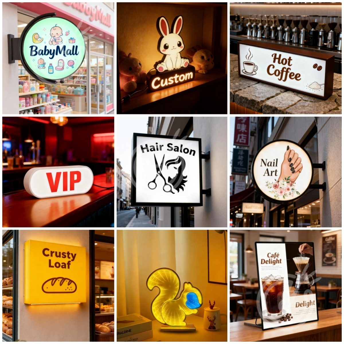 Neon Sign Custom Led - 맞춤형 아크릴 간판 LED 글자 조명