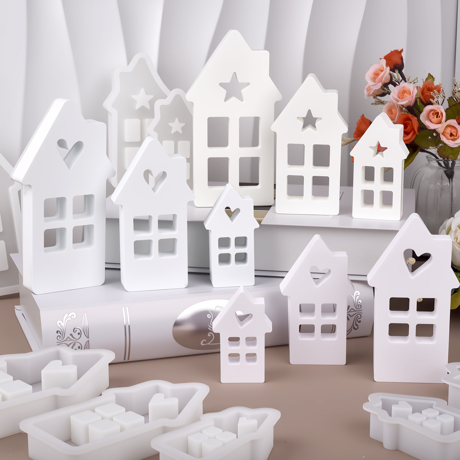 Lighting Decor For House - 스타 하트 하우스 실리콘 몰드 라이트
