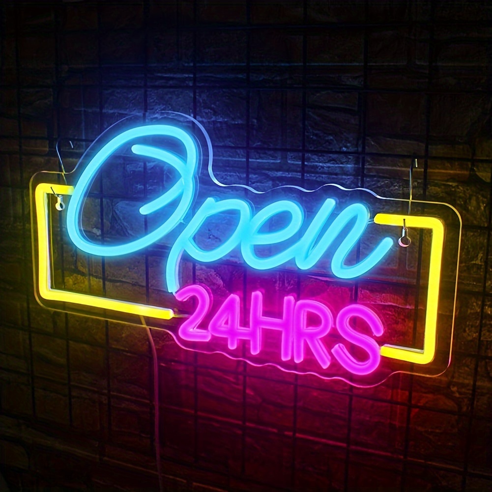 Decor Lighting Opening Hours - 벽 장식용 LED 네온 사인 조명,