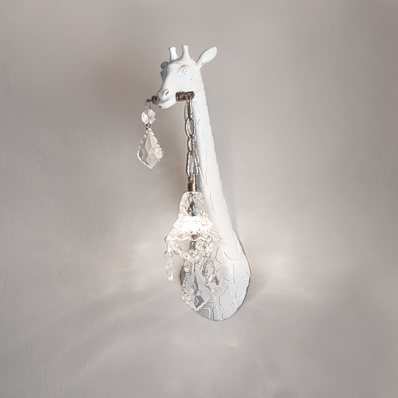 Lighting Decoration On Wall - 현대적인 창의적인 레진 기린 LED 벽등