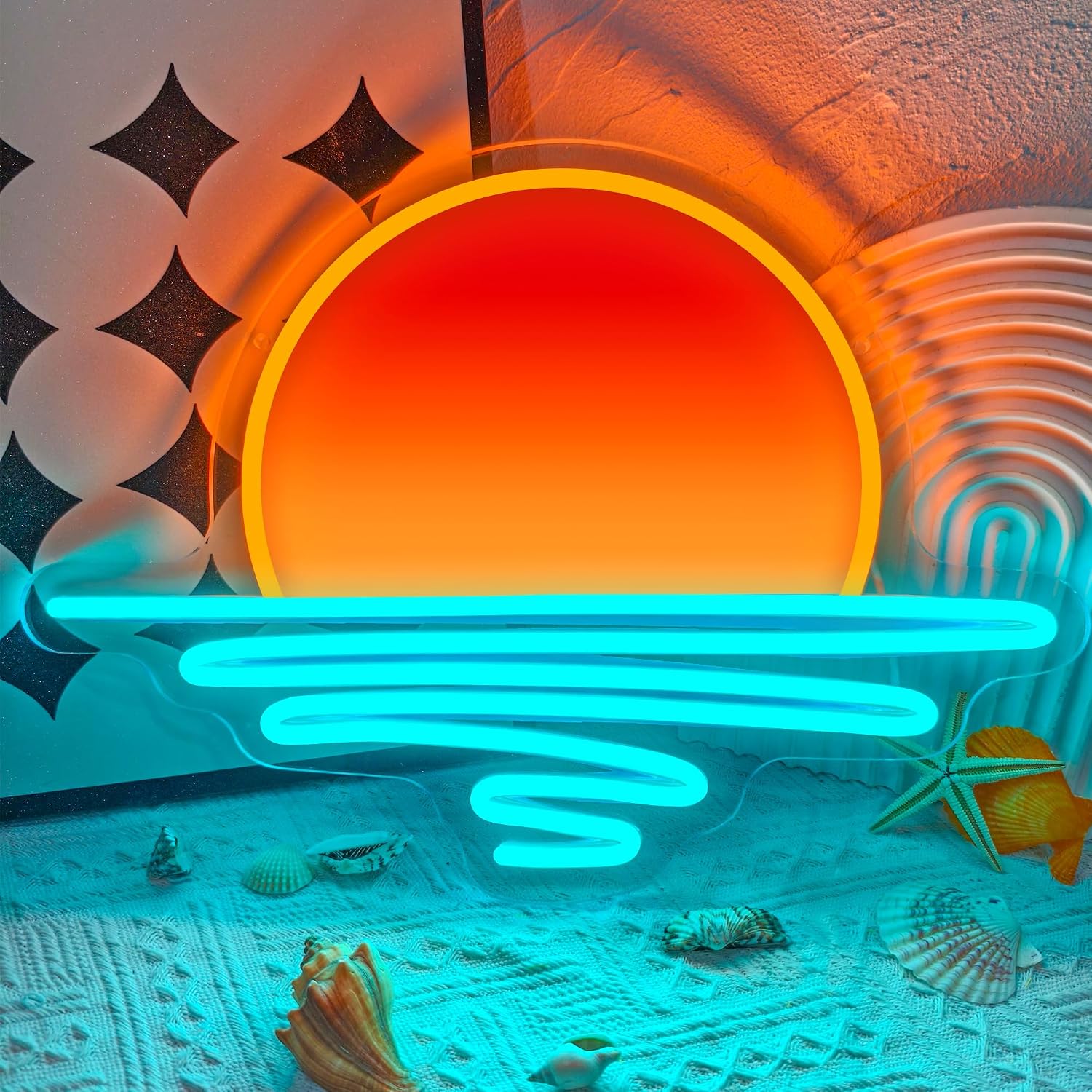 Lighting Decor Sunrise - 일출 일몰 네온 사인 USB 전원