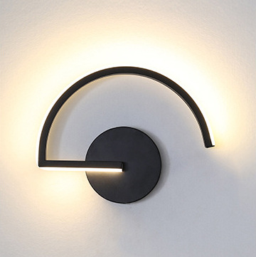 Lighting Decoration On Wall - 현대적인 북유럽 LED 벽등, 미니멀리스트 블랙