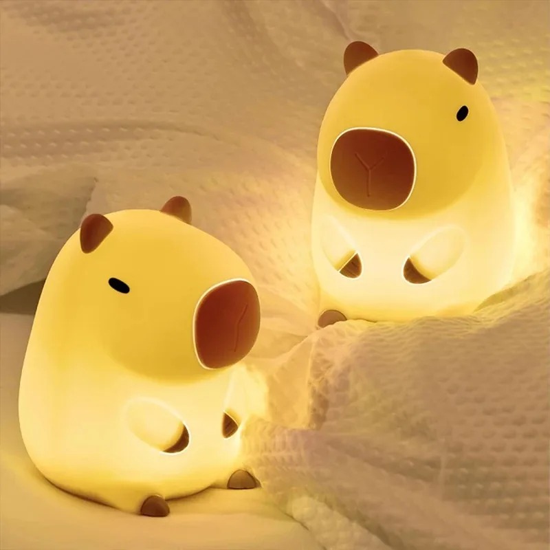 Decor Lighting Sales - 귀여운 애완동물 카피바라 무드등 만화 실리콘