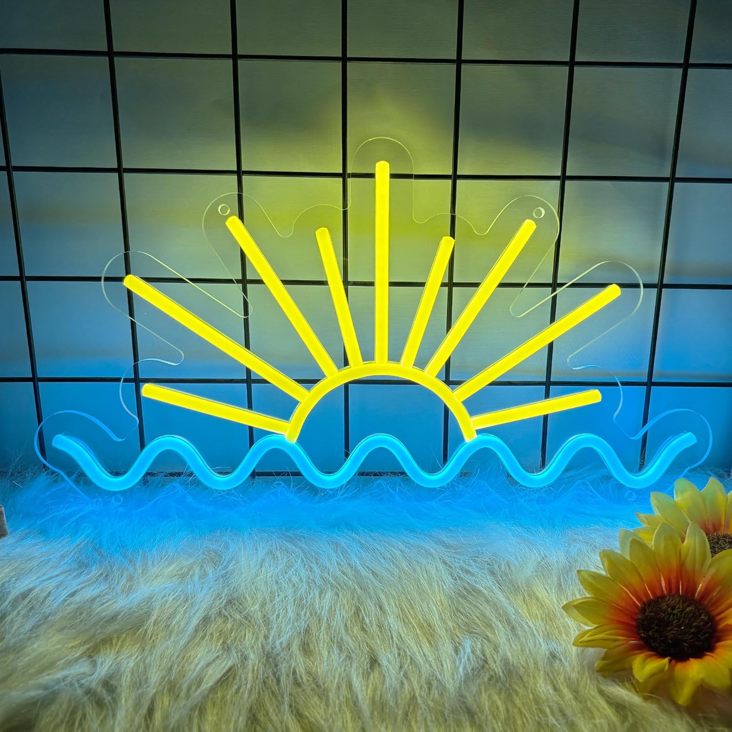 Lighting Decor Sunrise - 선라이즈 오션 웨이브 네온 사인 USB