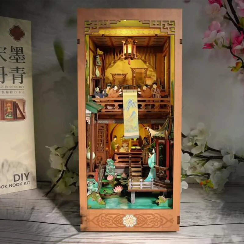 Lighting Decor For House - OUZEY 나무 책꽂이 삽입형 DIY 송나라