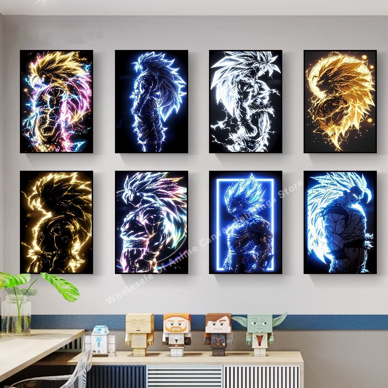 Lighting Home Decor Items - 애니메이션 드래곤 볼 Wukong 네온 불빛