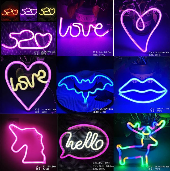 Neon Sign Custom Led - 맞춤형 LED 네온사인 (USB/배터리 사용) -