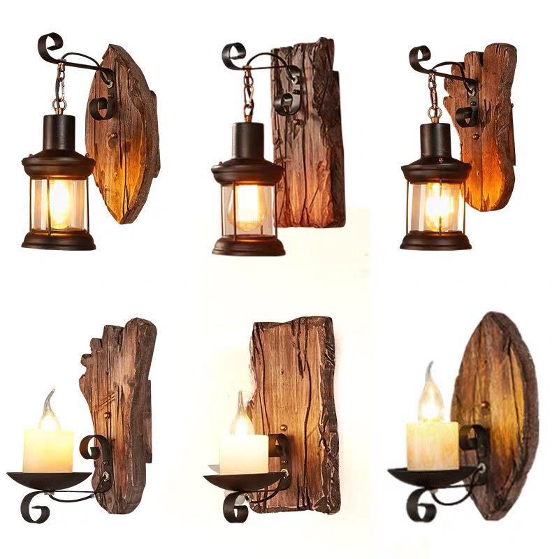 거실에 대 한 나무 벽 램프 나무 LED Sconces - Lighting Decoration On Wall 리뷰 및 가격