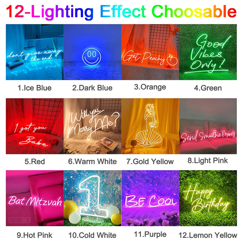 맞춤형 네온사인 디밍 가능 LED 조명, 침실, 가정  - Neon Sign Custom Led 리뷰 및 가격
