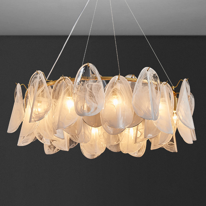 럭셔리 유리 샹들리에 조명 램프 거실 펜던트 조명 홈  - Lighting Home Decor Items 리뷰 및 가격