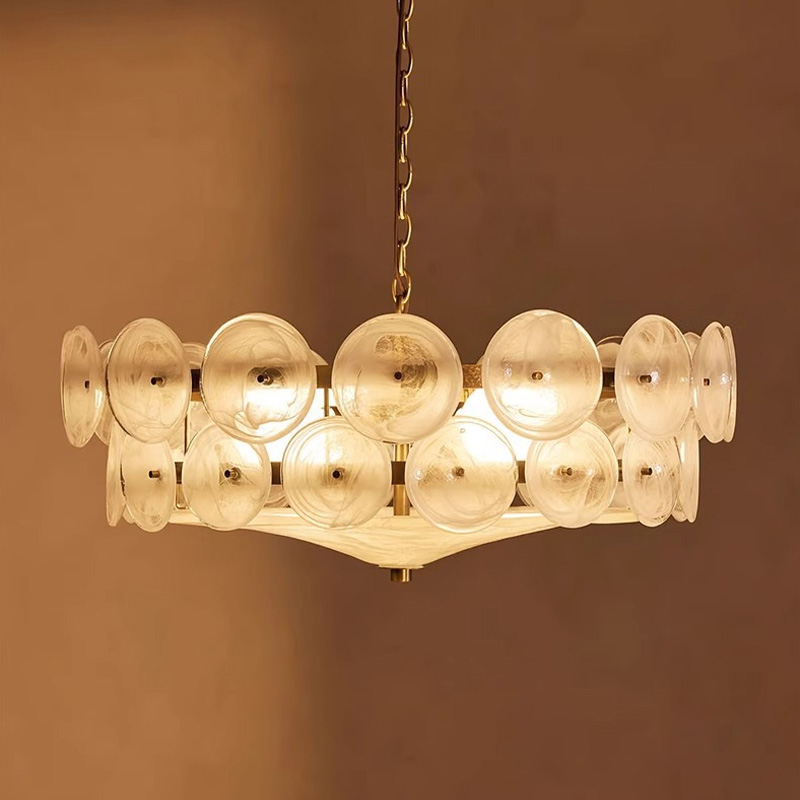 럭셔리 유리 샹들리에 조명 램프 거실 펜던트 조명 홈  - Lighting Home Decor Items 리뷰 및 가격