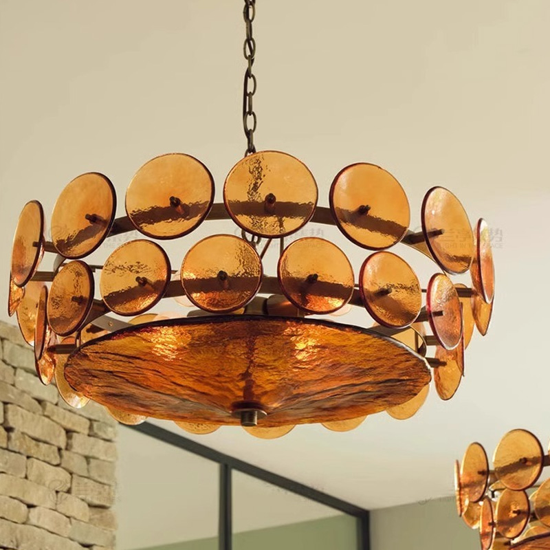 럭셔리 유리 샹들리에 조명 램프 거실 펜던트 조명 홈  - Lighting Home Decor Items 리뷰 및 가격