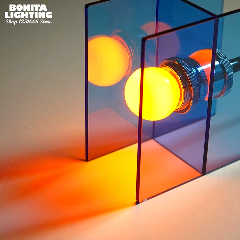 기하학적 아크릴 테이블 램프 모던 미니멀리스트 호라이즌 - Lighting Decor Sunrise 리뷰 및 가격
