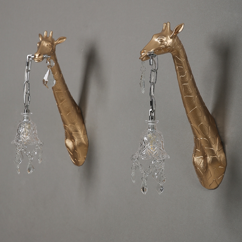 레진 기린 LED 벽등 침실 조명 복도 거실 장식 조명 - Decor Lighting Sales 리뷰 및 가격