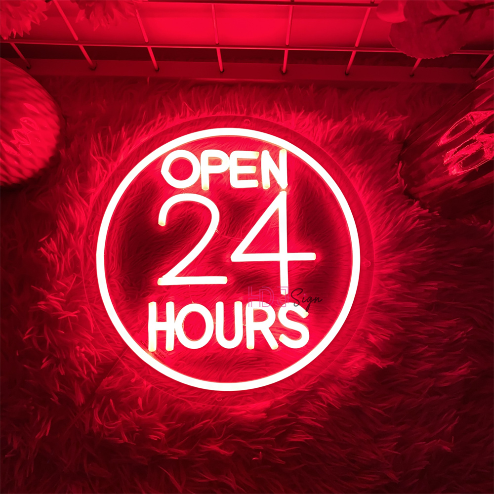 네온 LED 간판 24시간 커피 바 네온 LED 조명  - Decor Lighting Opening Hours 리뷰 및 가격