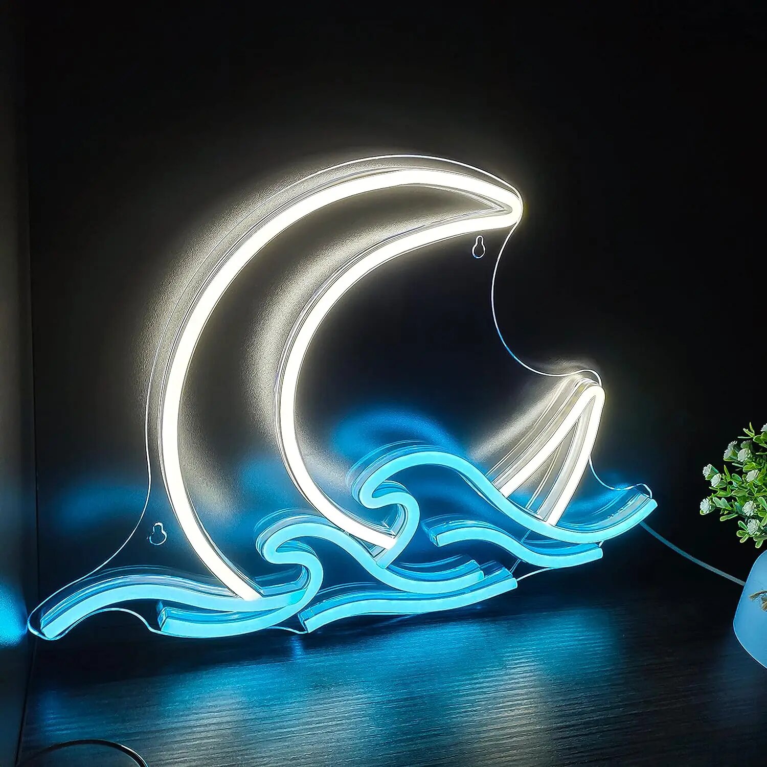 네온 사인 바다 위의 달 네온 불빛 황혼의 파도 LED - Neon Sign Custom Led 리뷰 및 가격
