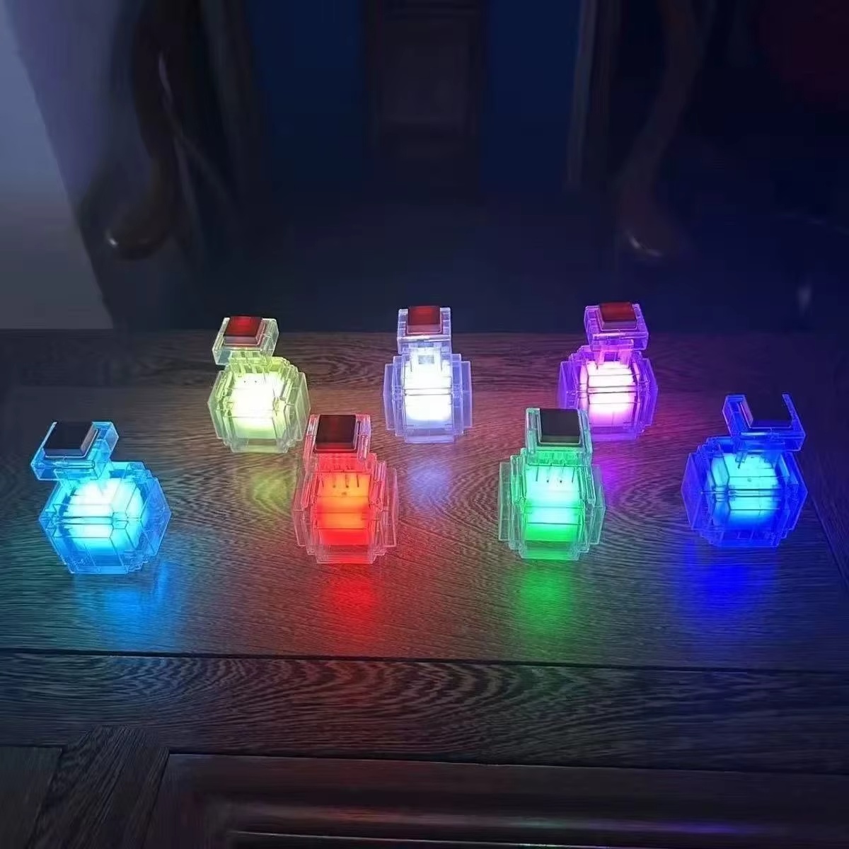 충전식 포션 병 모양 LED 무드등 7색 변환 픽셀 스 - Lighting Home Decor Items 리뷰 및 가격