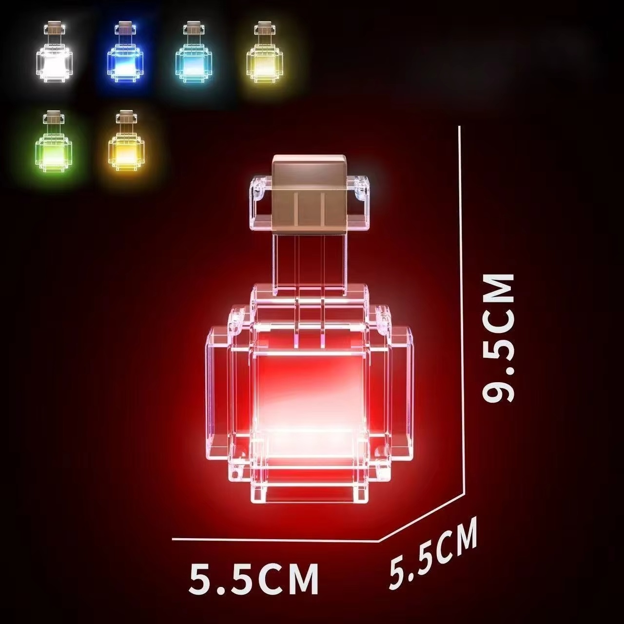 충전식 포션 병 모양 LED 무드등 7색 변환 픽셀 스 - Lighting Home Decor Items 리뷰 및 가격