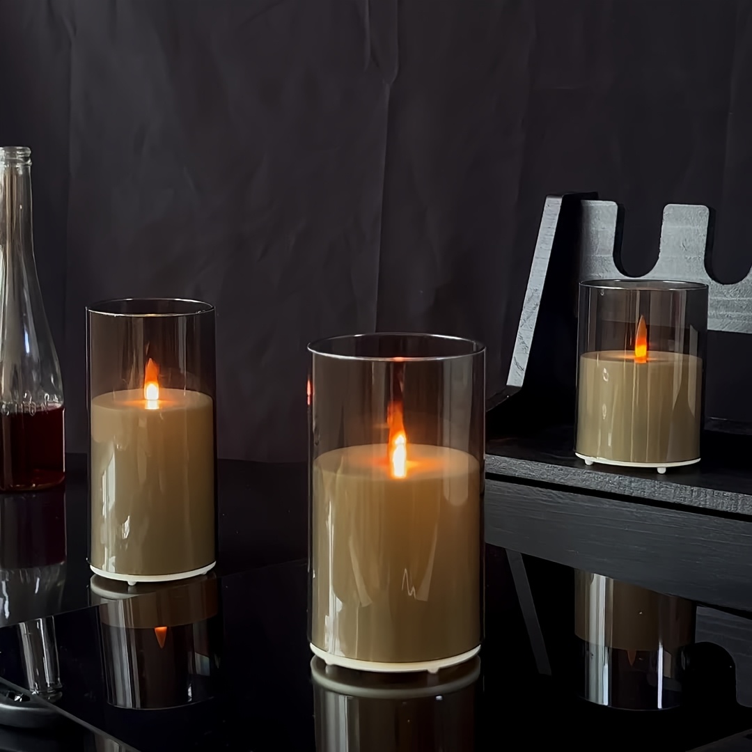 3개 세트 충전식 기둥 모양 인조 캔들, 리모컨 포함, - Decor Lighting Pack 리뷰 및 가격