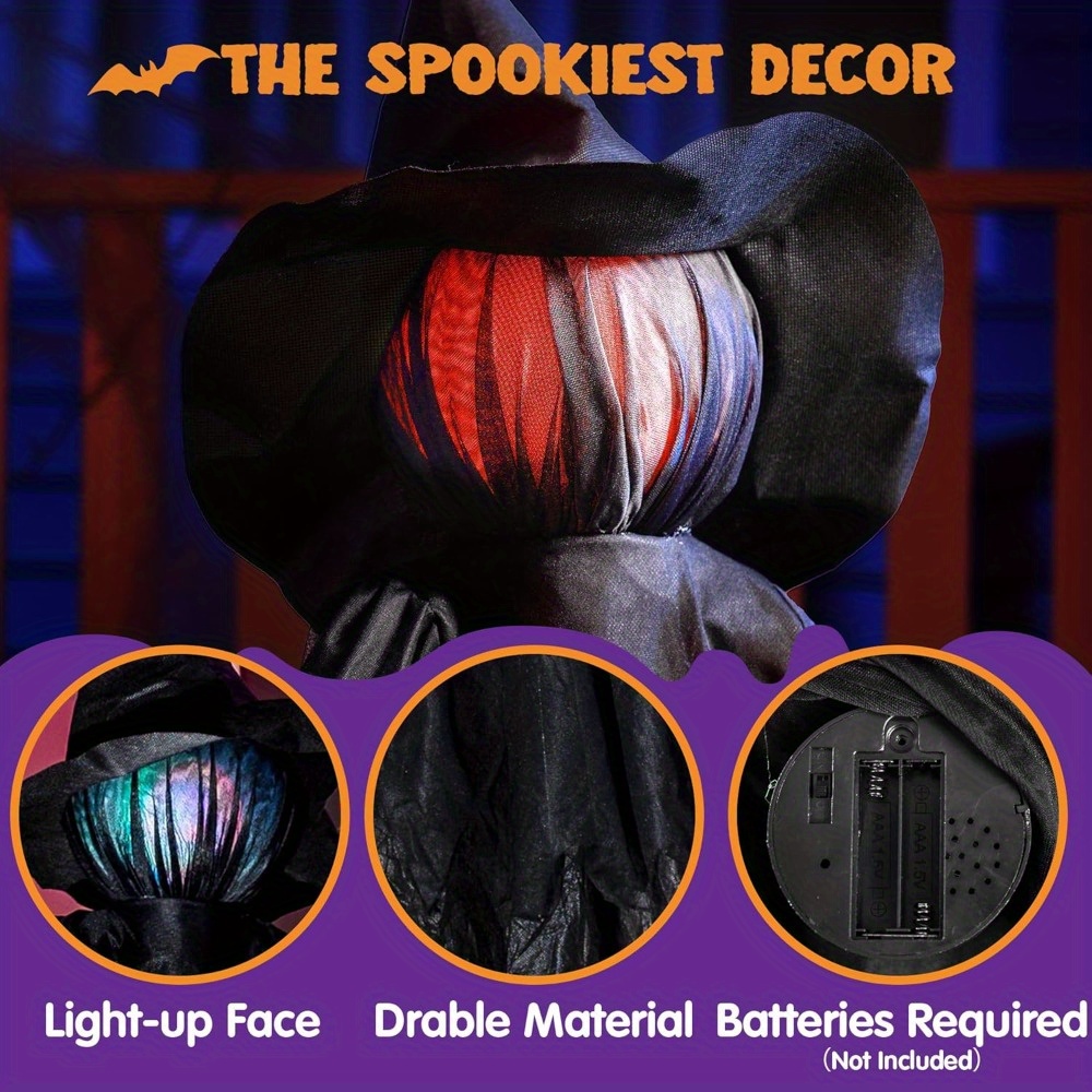 3팩 51인치 할로윈 마녀 장식 야외 마당 장식용 말뚝 - Decor Lighting Pack 리뷰 및 가격