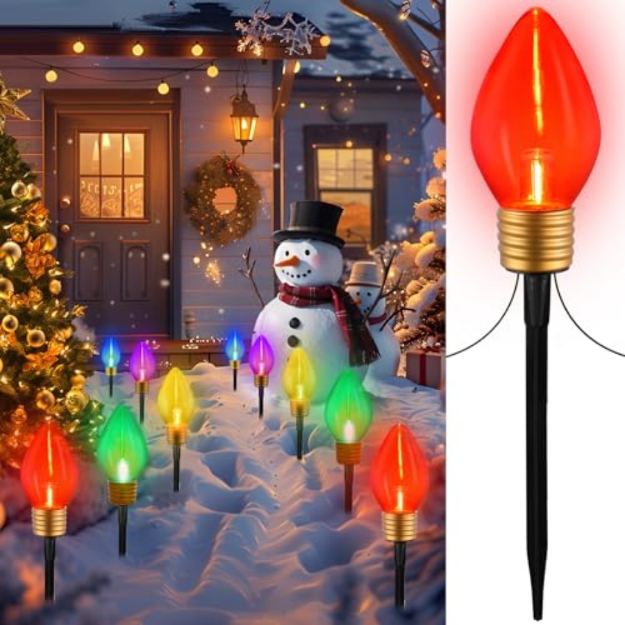10개의 조명이 있는 점보 C9 패스웨이 크리스마스 조 - Decor Lighting Pack 리뷰 및 가격