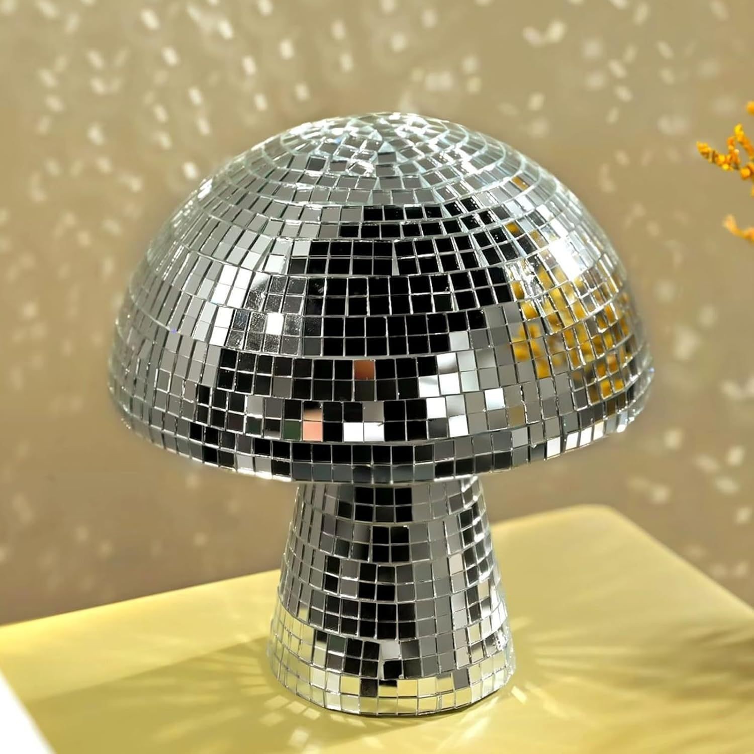 버섯 모양 디스코볼 거울 유리 타일 휴일 장식 홈 액센 - Disco Ball Mirror 리뷰 및 가격