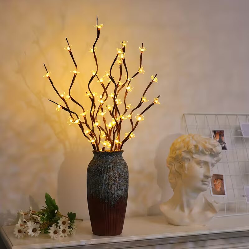 1/2PC 20LED 벚꽃 나무 가지 조명 실내외 홈  - Lighting Table Decor 리뷰 및 가격