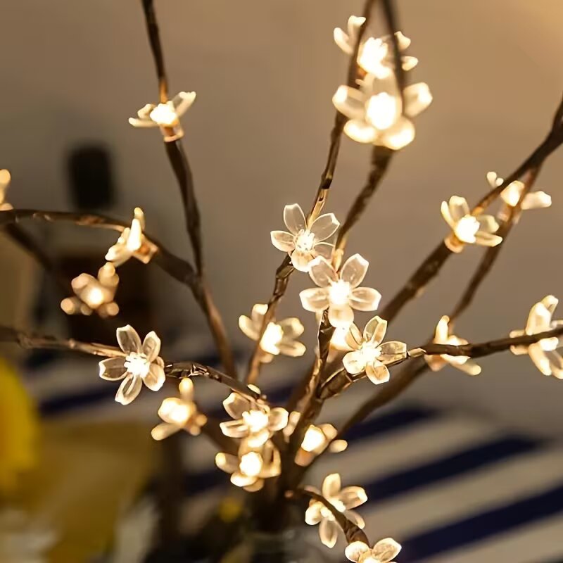 1/2PC 20LED 벚꽃 나무 가지 조명 실내외 홈  - Lighting Table Decor 리뷰 및 가격