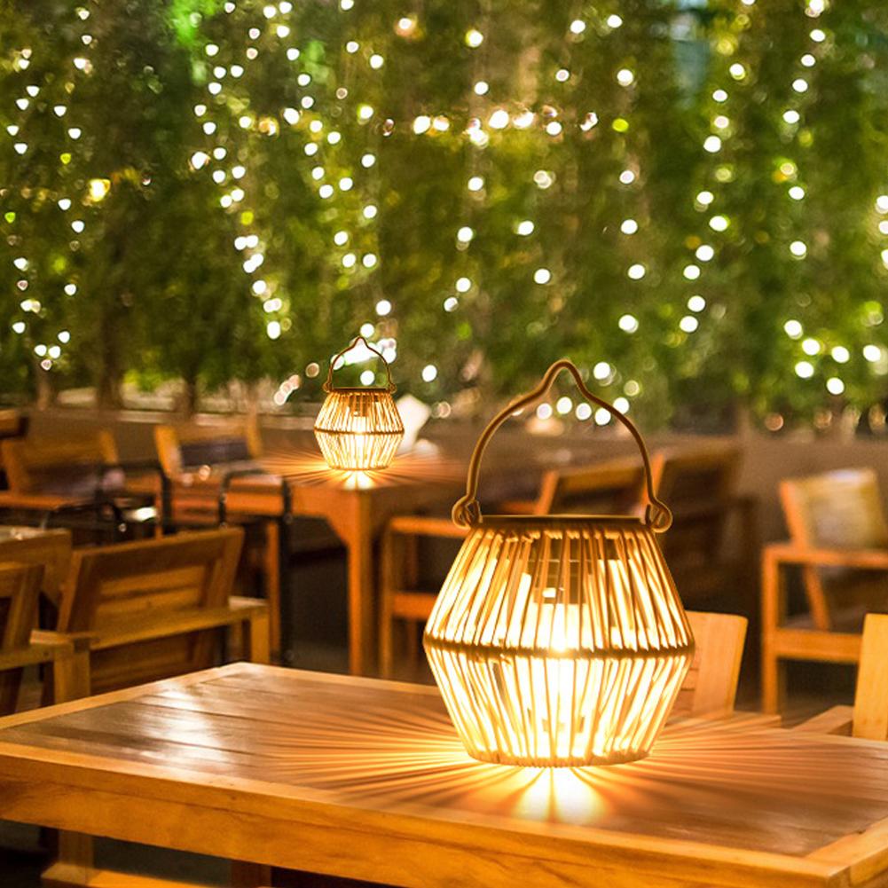 IP65 방수 태양광 라탄 랜턴 걸이식 테이블 조명 야 - Lighting Table Decor 리뷰 및 가격