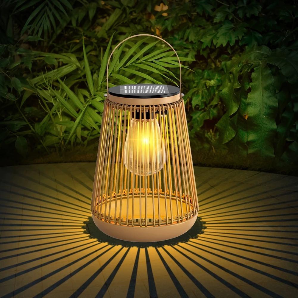 IP65 방수 태양광 라탄 랜턴 걸이식 테이블 조명 야 - Lighting Table Decor 리뷰 및 가격