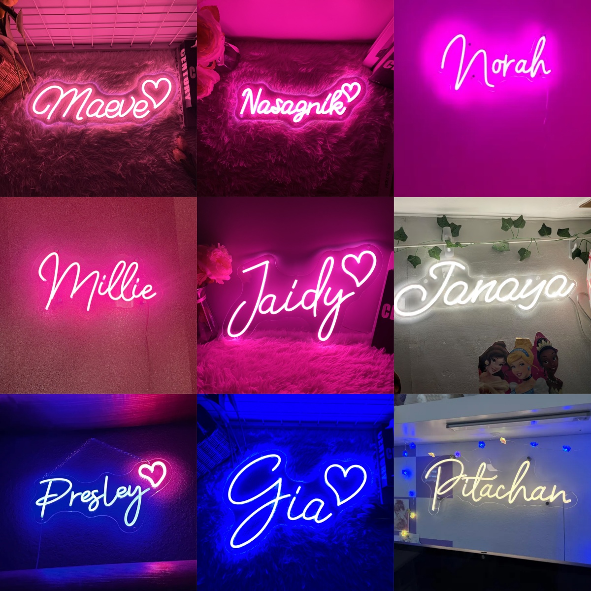 사용자 정의 네온 Led 어린이 이름 네온 불빛 미적  - Neon Sign Custom Led 리뷰 및 가격