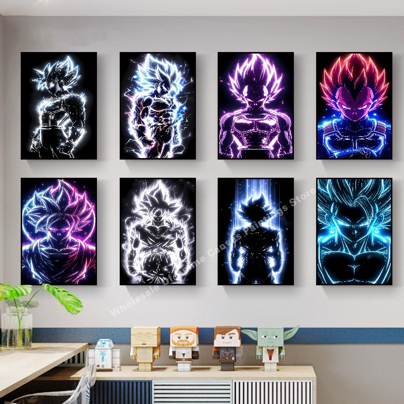 애니메이션 드래곤 볼 Wukong 네온 불빛 효과 포스 - Lighting Home Decor Items 리뷰 및 가격