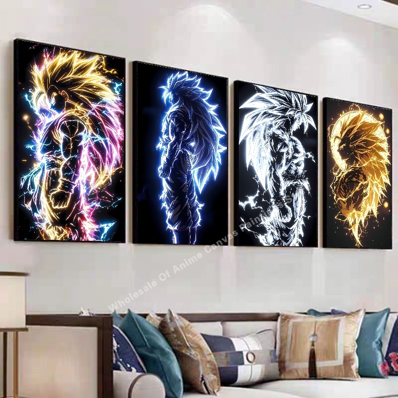 애니메이션 드래곤 볼 Wukong 네온 불빛 효과 포스 - Lighting Home Decor Items 리뷰 및 가격