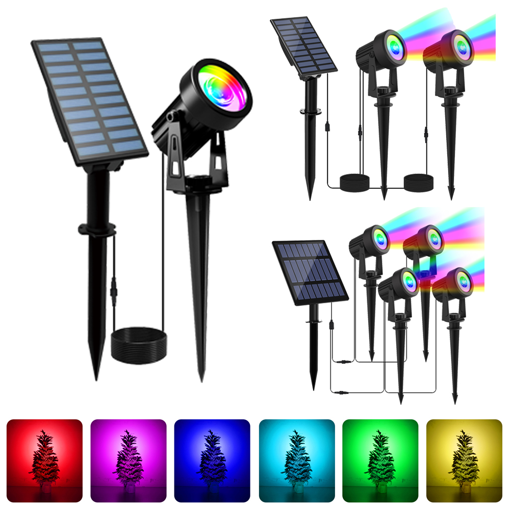 RGB 태양광 LED 조명, 야외 태양광 스포트라이트, - Lighting Decor Sunrise 리뷰 및 가격