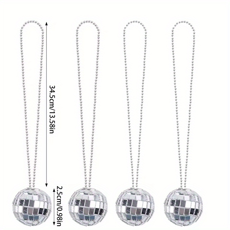 5-10Pcs 거울 디스코 볼 목걸이 실버 매달려 공  - Disco Ball Mirror 리뷰 및 가격