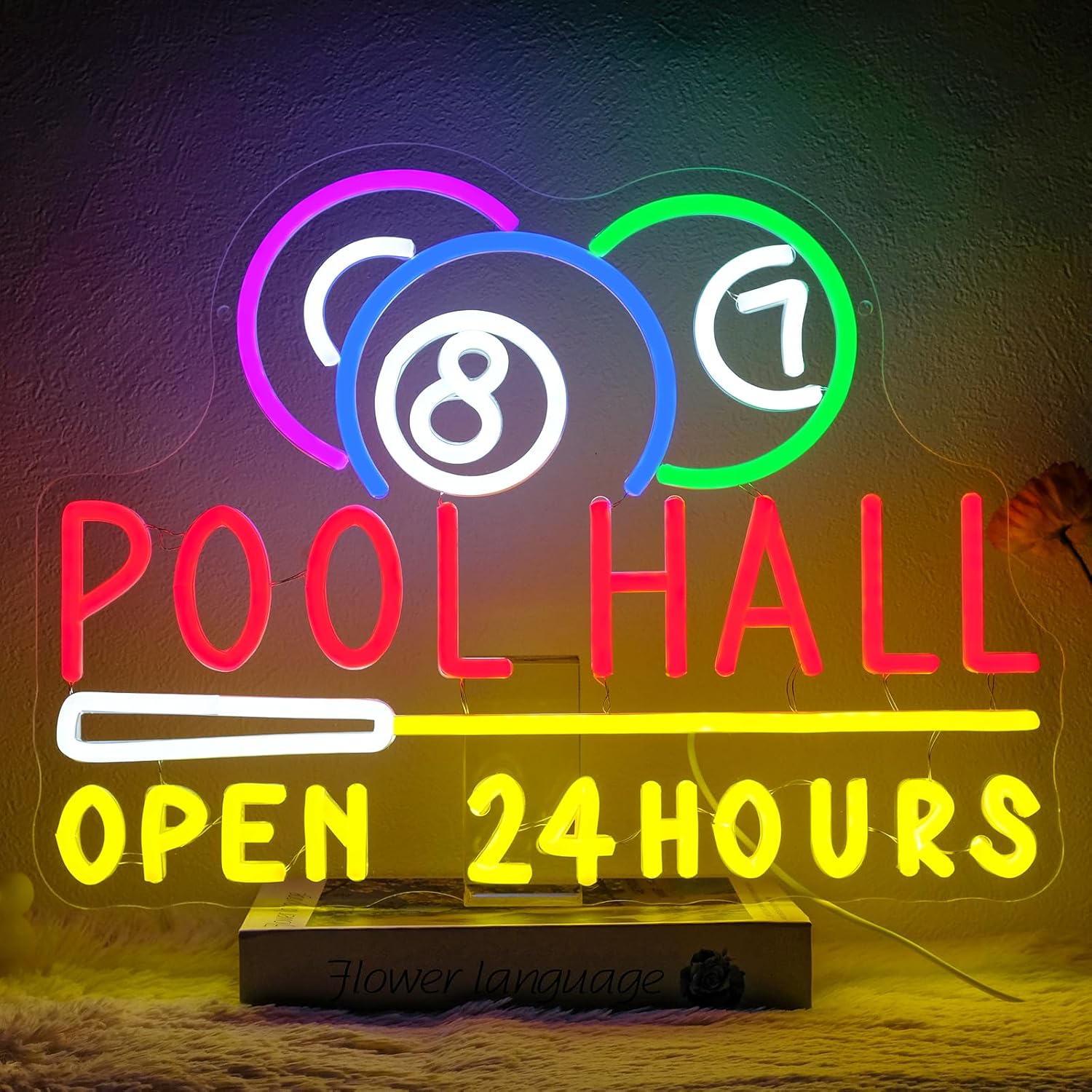 당구장 24시간 영업 네온사인 USB 전원 LED 조명 - Decor Lighting Opening Hours 리뷰 및 가격