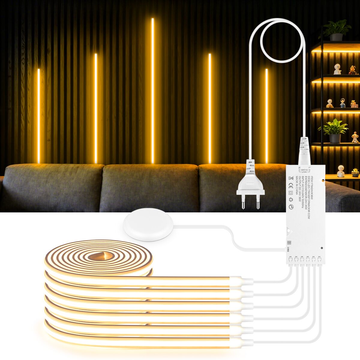 내장형 음향 벽 패널 장식 자체 접착 네온 COB LE - Lighting Decoration On Wall 리뷰 및 가격