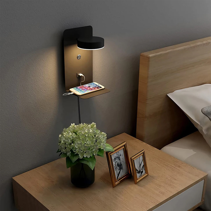 침실용 LED 벽 램프, USB 충전 벽 조명, 거실  - Lighting Decoration On Wall 리뷰 및 가격