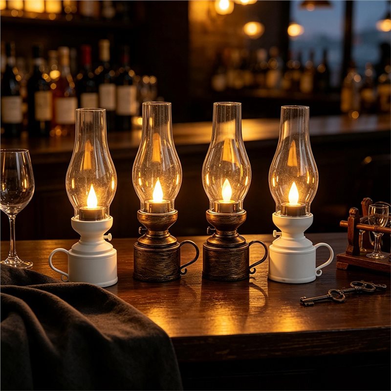 핫세일-전자 양초 LED 램프 랜턴 배터리 작동식 장식 - Decor Lighting Sales 리뷰 및 가격