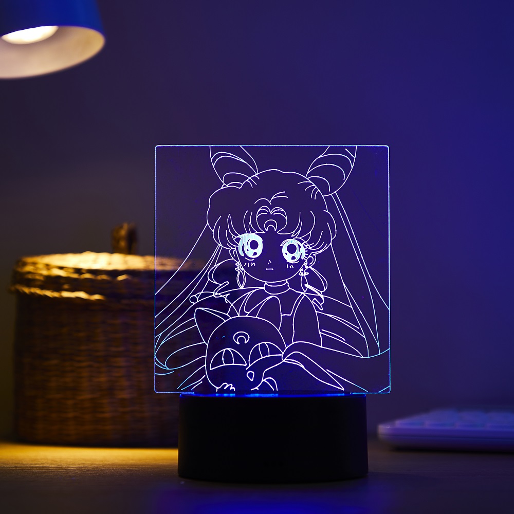 쿠로키 우사기 3D LED 무드등 리모컨 포함 아크릴  - Led Moon Lamp 리뷰 및 가격
